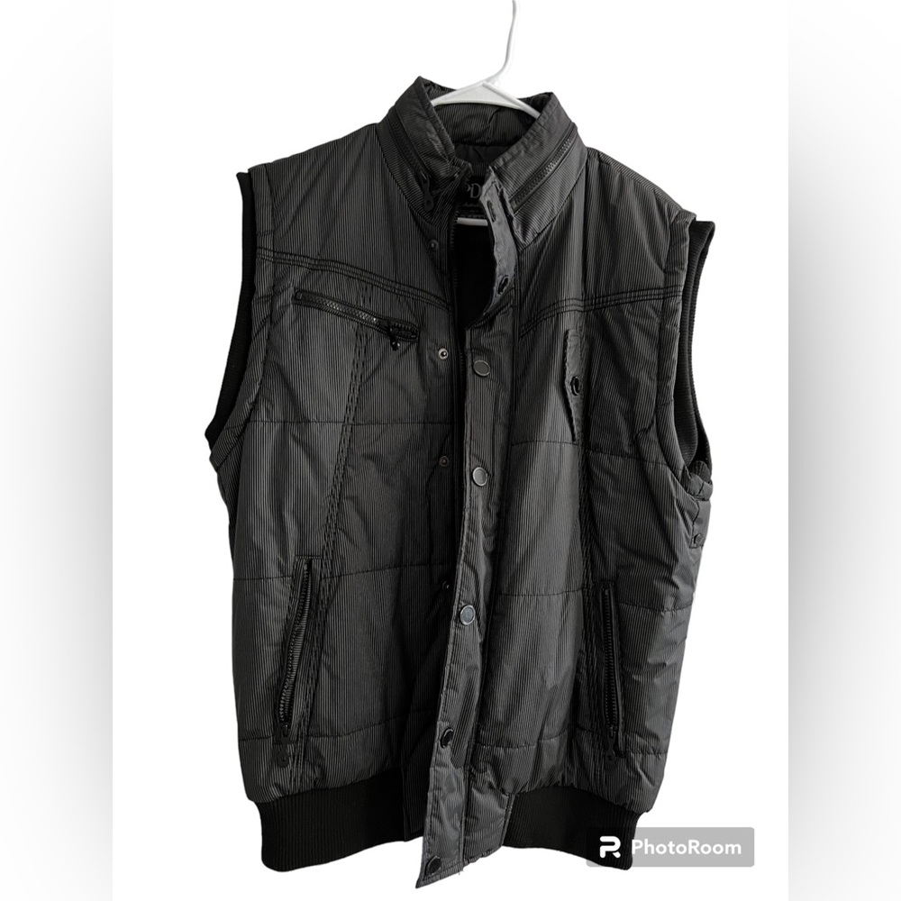 PD&C Black Vest w/ Hood - XXL